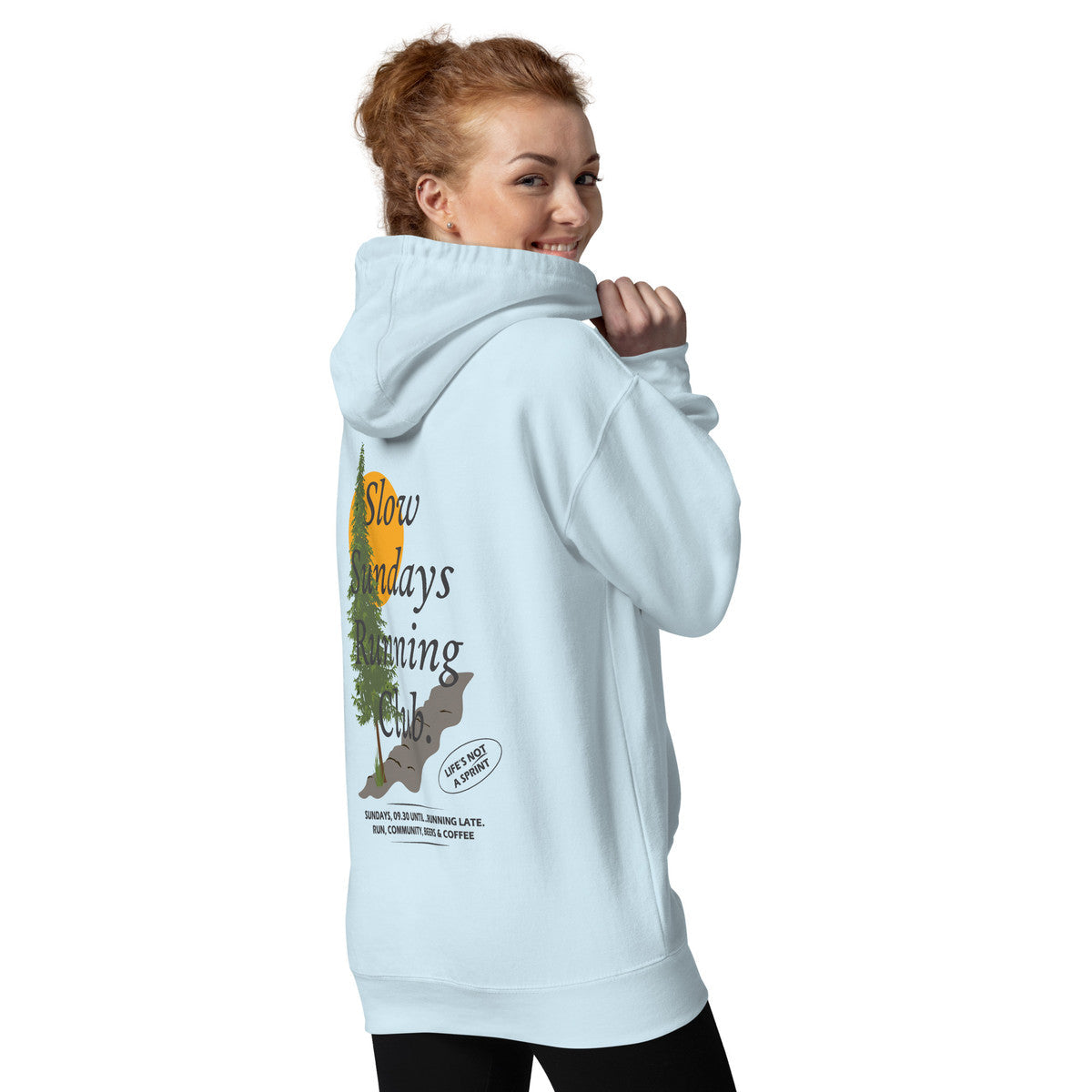 Mountain Pine Slow Sundays Running Club Cotton Blend Hoodie – product image 5 of 10