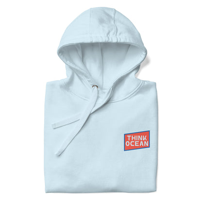 Think Ocean Fish Pixel Art Cotton Blend Hoodie – product image 7 of 10