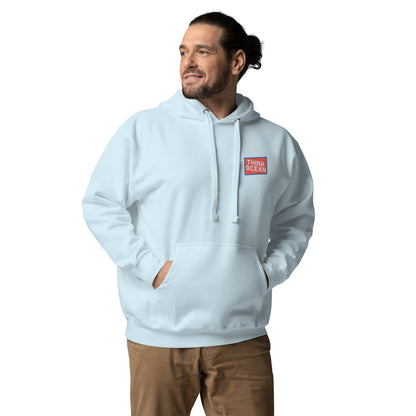 Think Ocean Fish Pixel Art Cotton Blend Hoodie – product image 9 of 10