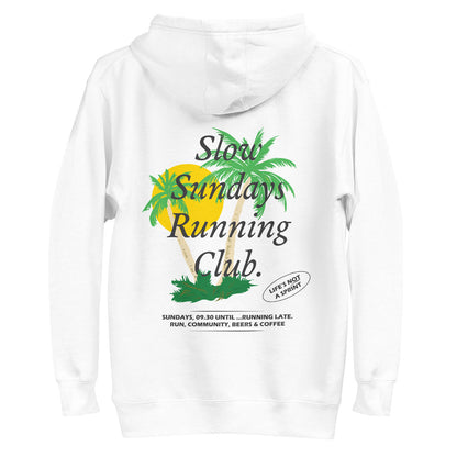 Palm Tree Slow Sundays Running Club Cotton Blend Hoodie – product image 4 of 6