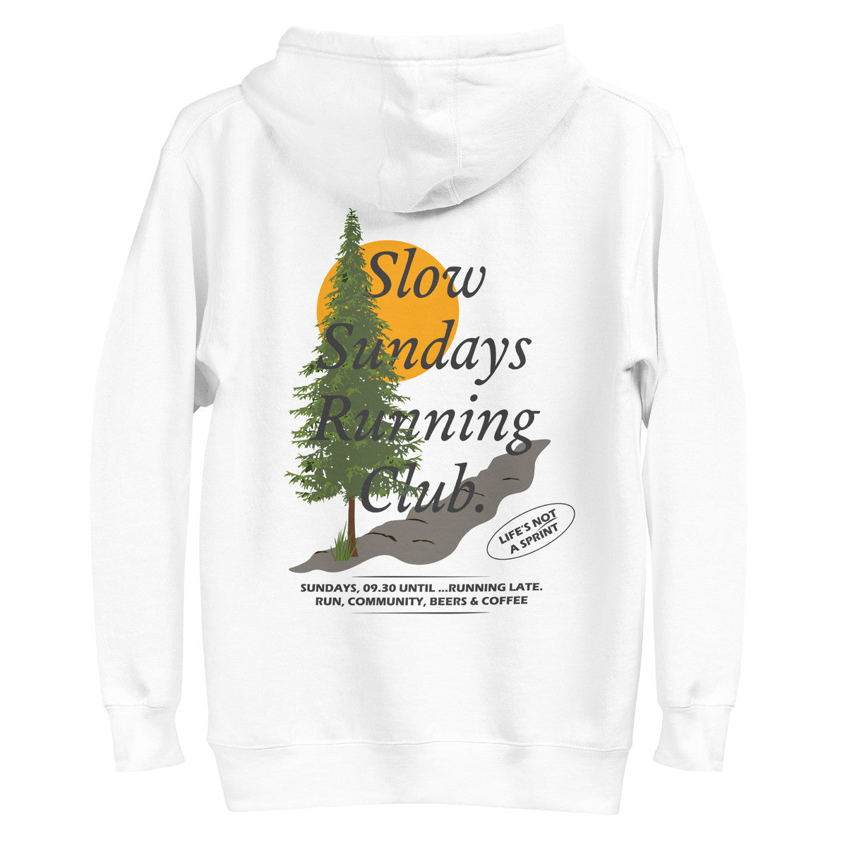 Mountain Pine Slow Sundays Running Club Cotton Blend Hoodie – product image 2 of 10