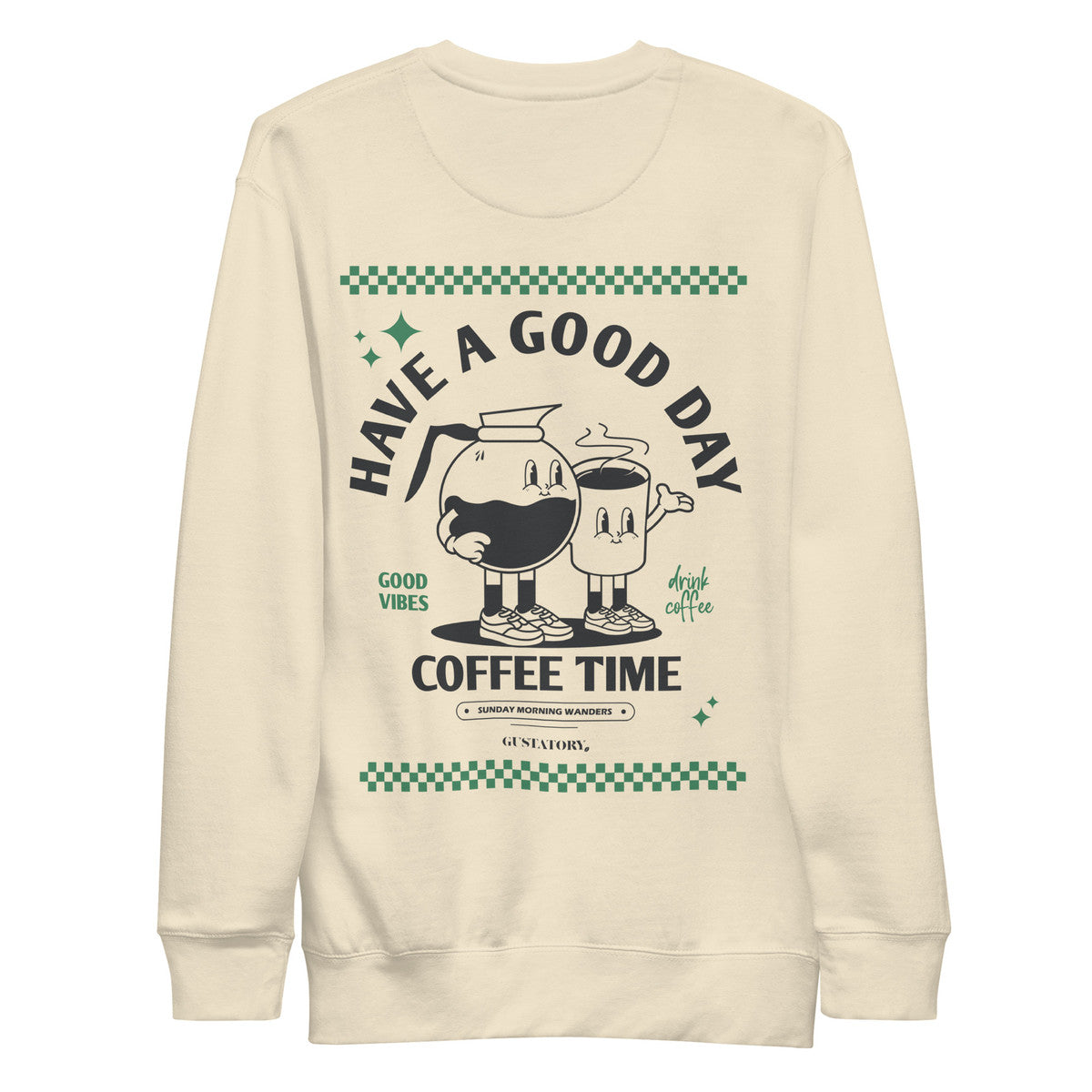 GUSTATORY Have A Good Day Cotton Blend Embroidered Sweatshirt – product image 3 of 10