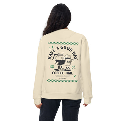 GUSTATORY Have A Good Day Cotton Blend Embroidered Sweatshirt – product image 4 of 10