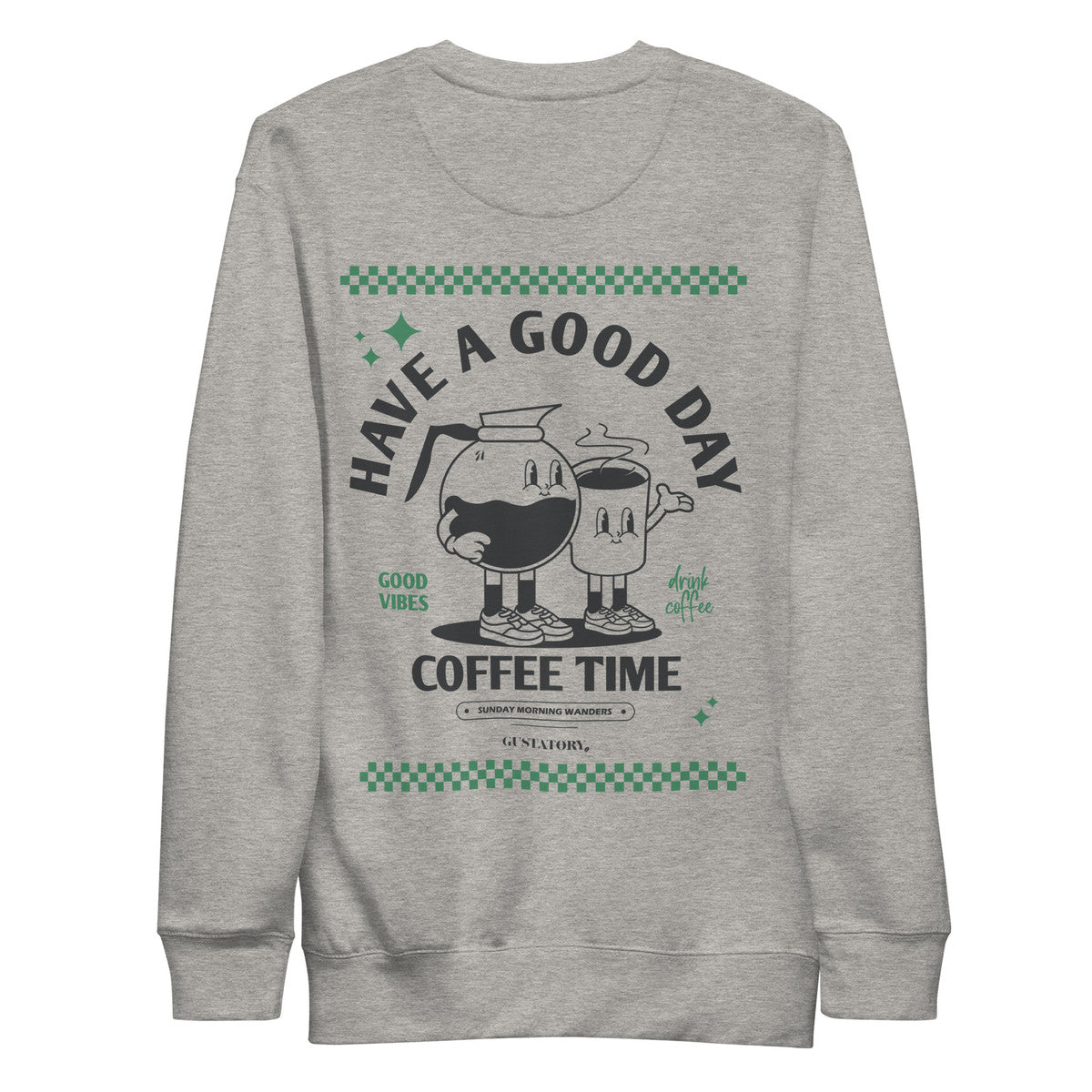 GUSTATORY Have A Good Day Cotton Blend Embroidered Sweatshirt – product image 7 of 10
