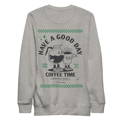 GUSTATORY Have A Good Day Cotton Blend Embroidered Sweatshirt – product image 7 of 10