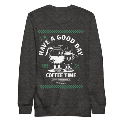 GUSTATORY Have A Good Day Cotton Blend Embroidered Sweatshirt – product image 5 of 7