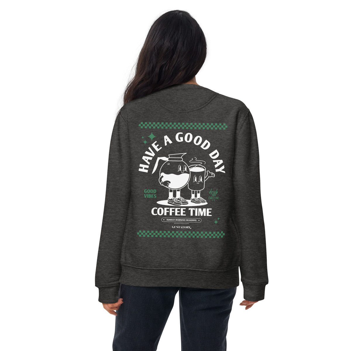 GUSTATORY Have A Good Day Cotton Blend Embroidered Sweatshirt – product image 6 of 7