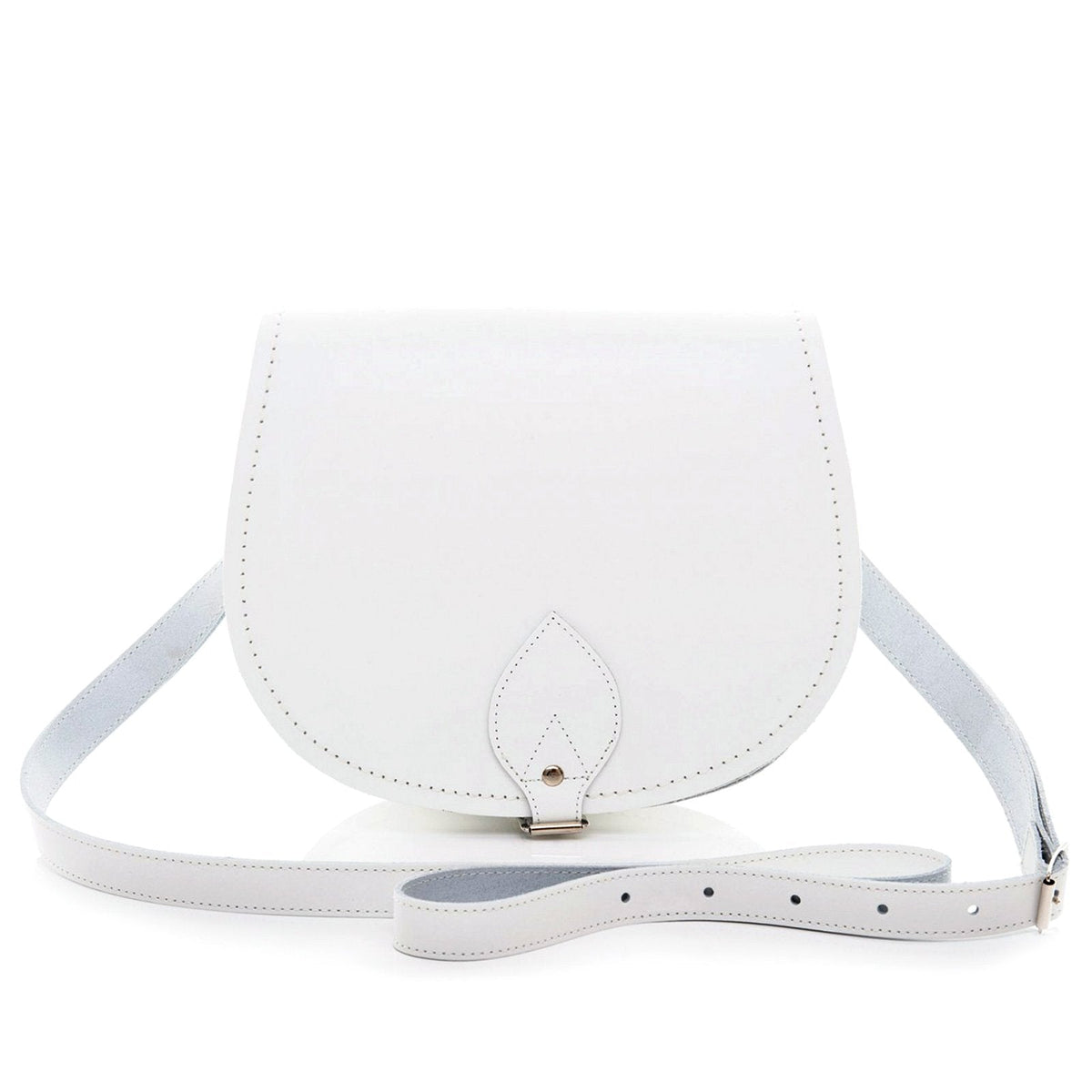 Handmade Leather Saddle Bag - White – product image 1 of 2