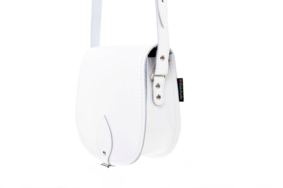 Handmade Leather Saddle Bag - White – product image 2 of 2