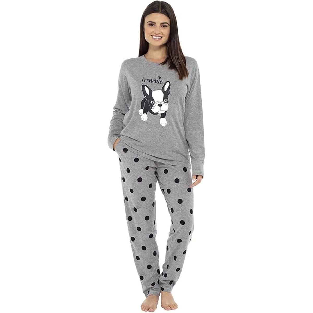 Daisy Dreamer Women's Cotton Pyjama Set With Elasticated Patterned Bottoms Super Soft Cosy Sleepwear - product image 1 of 14