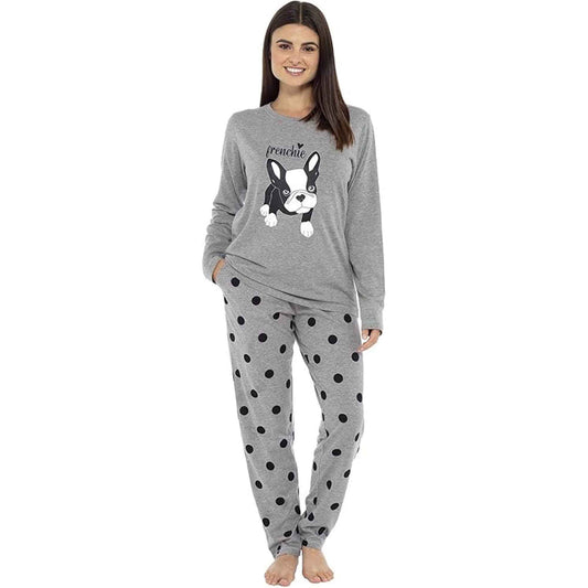 Daisy Dreamer Women's Cotton Pyjama Set With Elasticated Patterned Bottoms Super Soft Cosy Sleepwear - product image 1 of 14
