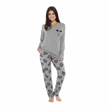 Daisy Dreamer Women's Cotton Pyjama Set With Elasticated Patterned Bottoms Super Soft Cosy Sleepwear - product image 9 of 14
