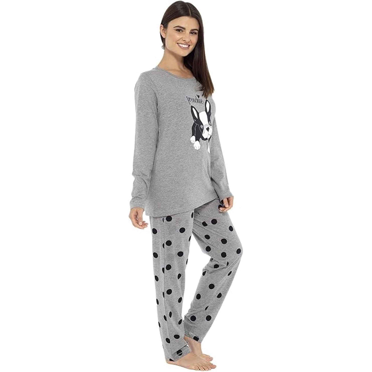 Daisy Dreamer Women's Cotton Pyjama Set With Elasticated Patterned Bottoms Super Soft Cosy Sleepwear - product image 4 of 14